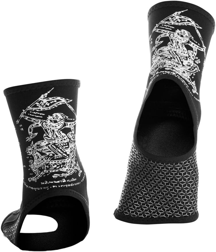 Sanabul Battle Forged Striking Gel Ankle Guard for MMA Muay Thai Kick Boxing (Pair) : Sports & Outdoors
