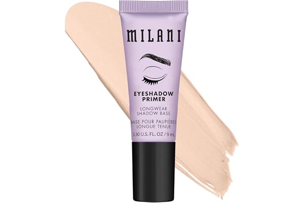 Milani Eyeshadow Primer - Clear Lightweight Eye Makeup Base for Crease-Proof Longwear - Preps Lids for Vibrant Color on All S