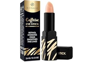 RONKIE Caffeine Eye Cream for Dark Circles: Caffeine Eye Stick - Smooth Fine Lines and Hydrate Eye Area