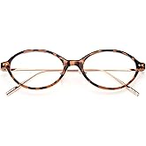 Dollger Oval Blue Light Glasses for Women Men Retro Small Frame Computer Glasses