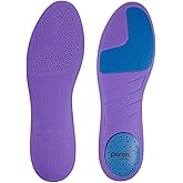 Oupower Insoles for Soccer Cleats Shock Absorption Arch Supports Anti-Slip Breathable for Men Women Boy Girl Kids-Purple (US6.5-7)