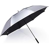 G4Free 72 Inch Huge Golf Umbrella UV Protection Auto Open Windproof Umbrella Oversized Extra Large Vented Double Canopy for Family