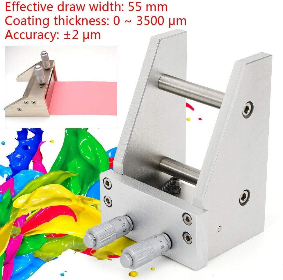 ZHFEISY Precision Adjustable Film Coating Applicator Film Coater with Micrometer Wet Film