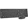 Wireless Keyboard and Mouse Combo - Rii Standard Office for Windows/Android TV Box/Raspberry Pi/PC/Laptop/PS3/4 (1PACK)
