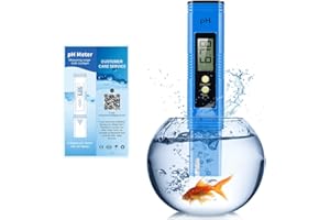 MIKOSORU Digital pH Meter, 0.01 High Accuracy Compact Size pH Tester with 0-14 pH Test Range, Already Calibrated pH Meter for Water Easy to Use pH Pen, Water Tester for Drinking Water, Hydroponics and Pool