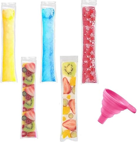 EggMr 100 Pack Popsicle Bags/BPA Free 