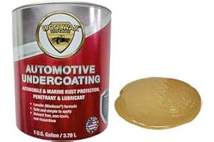 Woolwax One Gallon Auto Truck Undercoating Corrosion Inhibitor Thick Long Lasting Resists Wash-off Odor Free Protects For 2 Years and More. STRAW (clear)