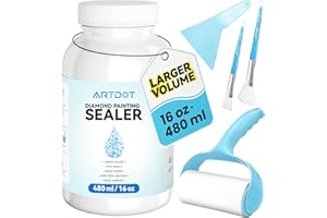 ARTDOT 16 oz Diamond Art Sealer Kits for Adults, Large Capacity Glue as Diamond Painting Accessories and Jigsaw Puzzles Tools