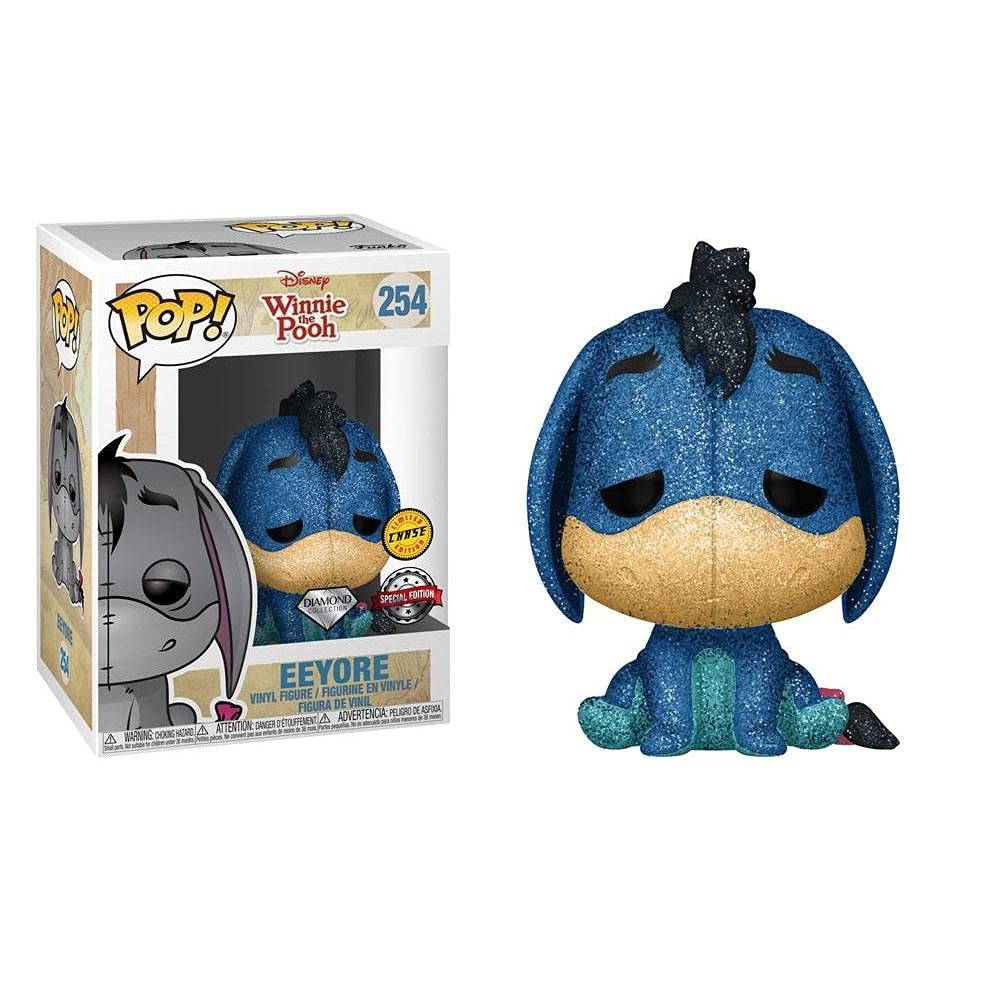 Winnie The Pooh Funko Pop 254 Eeyore 9 CM Chase Glitter Diamond Special Edition