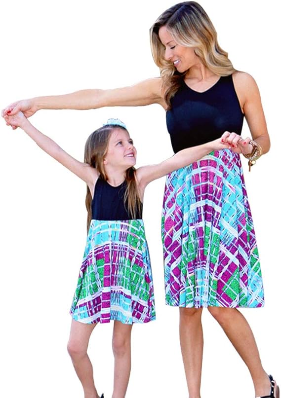 matching summer dresses for mother and daughter
