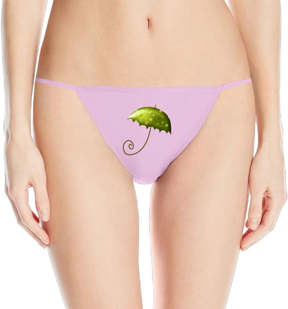 War Wolf WeiWeihu Women Underwear Plant Umbrella Printed Healthy G Strings
