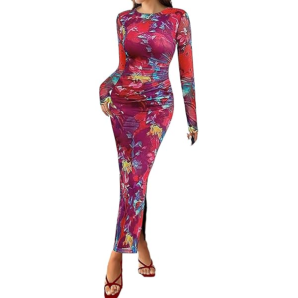 floral bodycon dress amazon Women's Elegant 3D Flower Floral Bodycon Elegant Midi Dress Casual Guest  Dresses,Boho Dress,Sun Dresses Women at Amazon Women's Clothing store