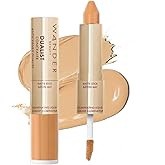 Wander Beauty Dualist Matte and Illuminating Concealer Makeup - Golden Medium - Dual-Ended Matte & Liquid Concealer Stick - Full Coverage Formula to Brighten, Firm & Hydrates Under Eyes - 0.28 fl oz