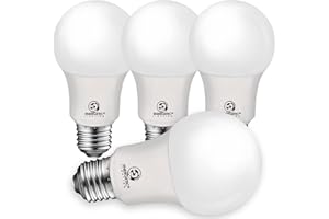 ENERGETIC SMARTER LIGHTING 40W Equivalent A19 LED Light Bulb, Soft White 2700K, ETL/UL Listed, E26 Standard Base, Non-Dimmable LED Light Bulb, 4-Pack