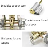 Qrity Stainless Steel Entrance Privacy Door Handle Lockset Key Locking 60/70mm view 4