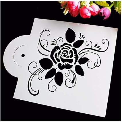 Kuchen Schablonen Diy Square Rose Design Grosse Fondant Schablone Cake Top Schablone Vorlage Hochzeitstorte Schablone Wandschablonen Amazon De Sport Freizeit