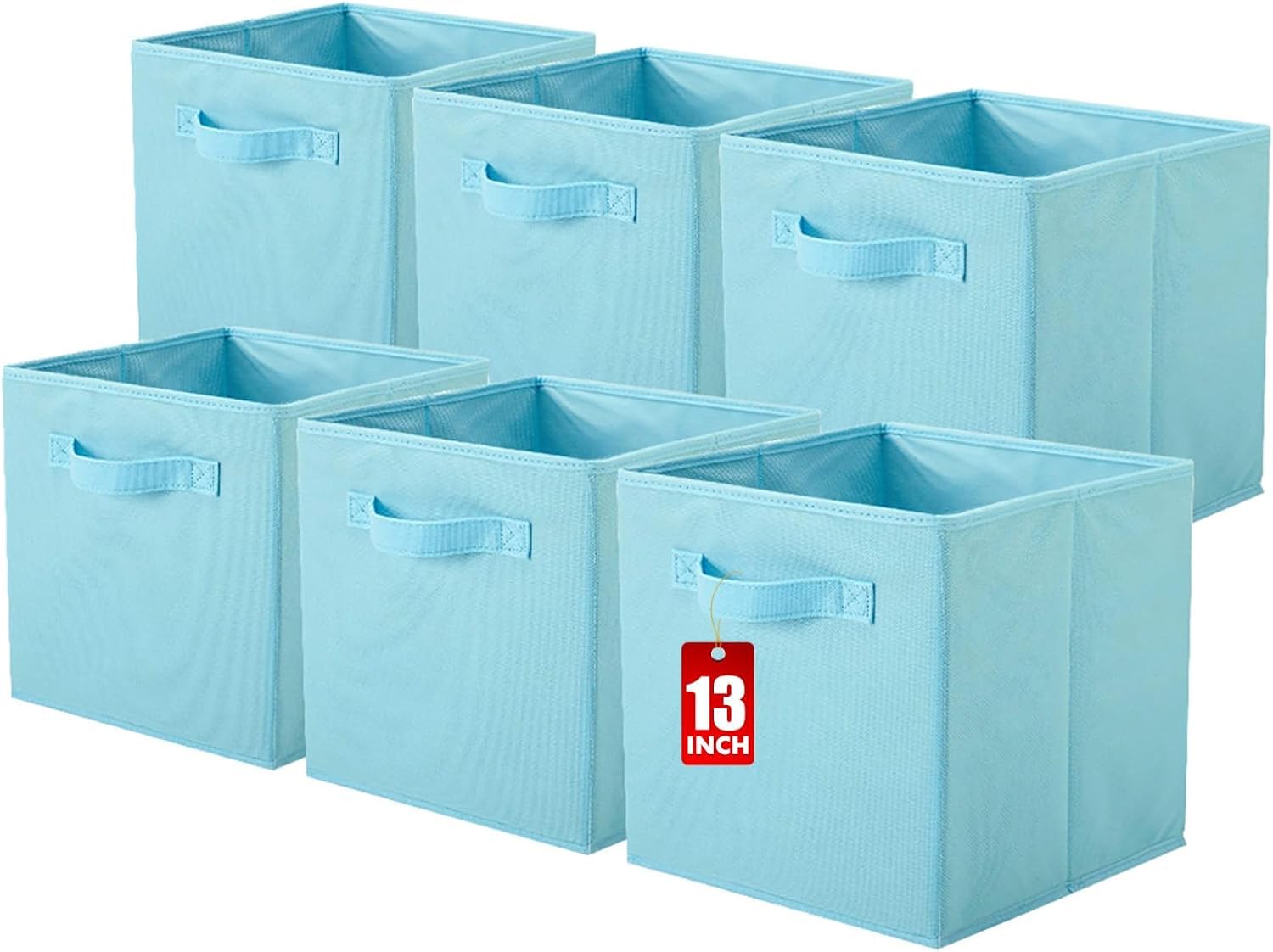 powerking Cube Storage Boxes, Foldable Fabric Storage Bins And Cloth Storage Organizer Drawer For Shelves, Closet And Toys Storage, 33 X 33 X 33 CM