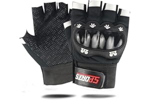 YAMEIZE Kids Half Finger Sport Gloves - Children Exercise Gloves Skate Cycling Training Other Sports Anti-Abrasion No-Slip Full Finger Gloves