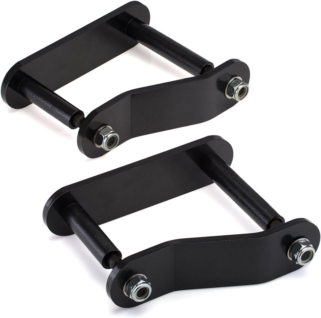 Heavy Metal Suspensions - Fits 2005-2020 Nissan Frontier, 2005-2015 Nissan Xterra and 2009-2012 Suzuki Equator (2WD 4WD) 2" Rear Lift Shackles High Strength Carbon Steel Kit