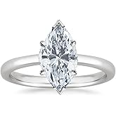 Houston Diamond District 4 to 10 Carat 14K White Gold LAB GROWN Solitaire IGI CERTIFIED Diamond Engagement Ring (E-F Color VS2-SI1 Clarity)