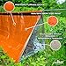 Emergency Sleeping Bag Life Bivy - Survival Shelter Pack - Lightweight Waterproof Thermal Tent - Outdoor Camping Hiking Earthquake Bivvy Gear - Safety Survival Whistle Lanyard - Signal Mirror