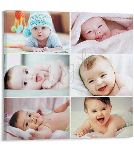 Amazon.com: pnf Poster And Frames Cute Babies Waterproof Wall