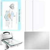 4Pcs/Sets Standard Cutting Plate Sets, 2 Clear Cutting Pads &amp; 1 Stainless Metal Shim 1 Standard Adapter Pad for Die-Cutting Machine, Clear Polycarbonate Plastic CuttingPlates for Embossing Crafting