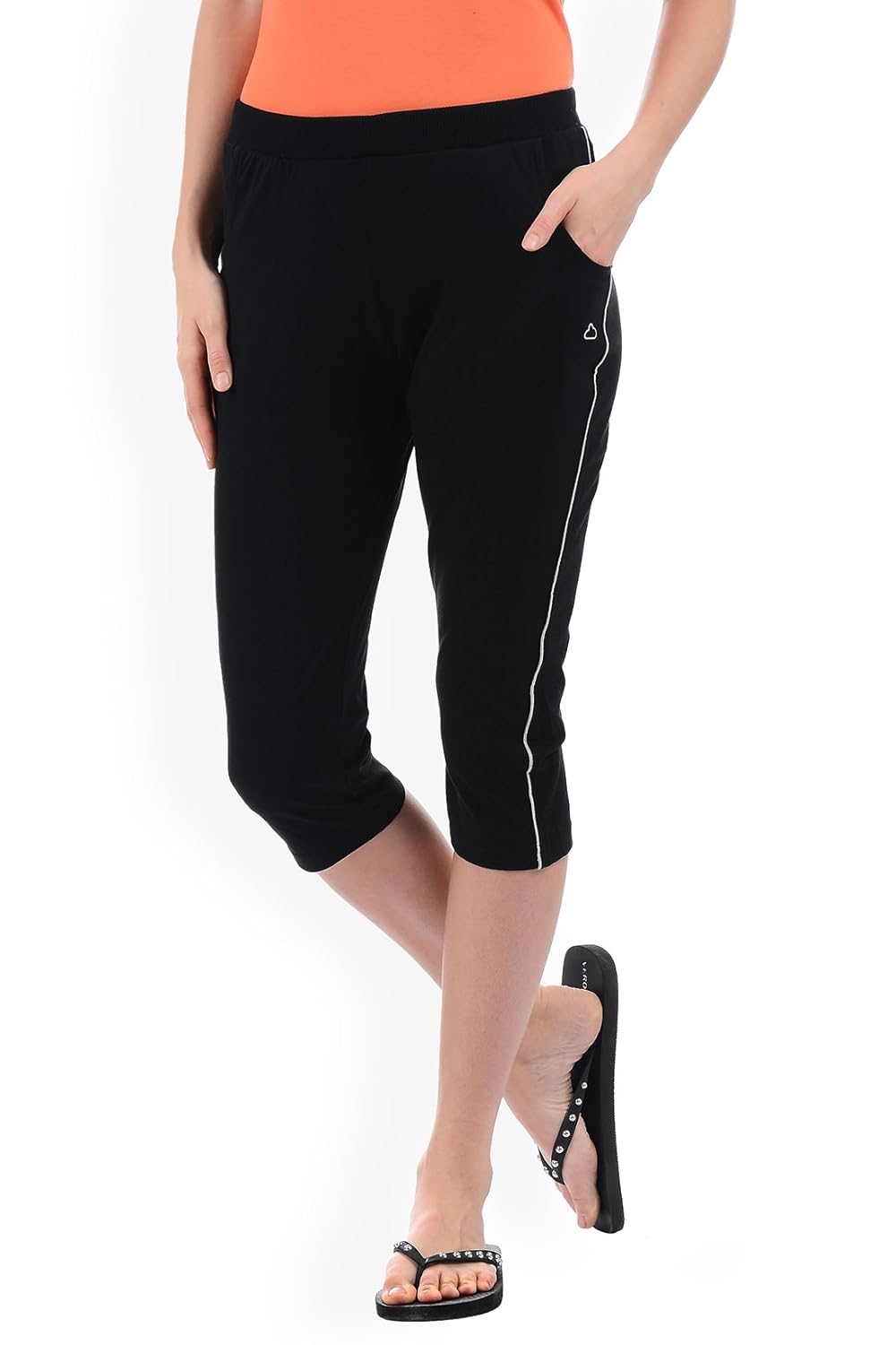 sweet dreams black solid capri