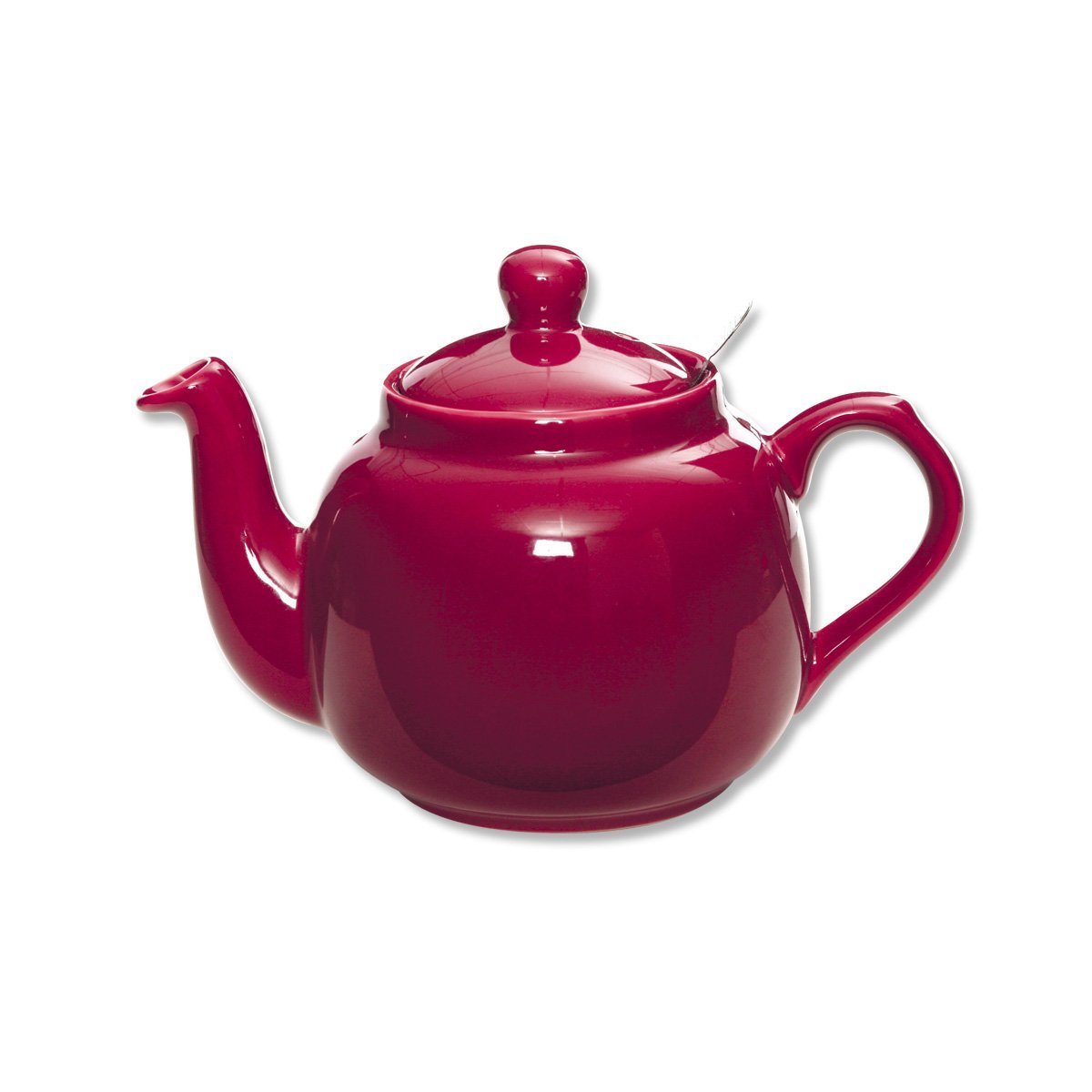 London Pottery Farmhouse Loose Leaf Teapot with Infuser, Ceramic, Pink, 4 Cup (1.2 Litre)