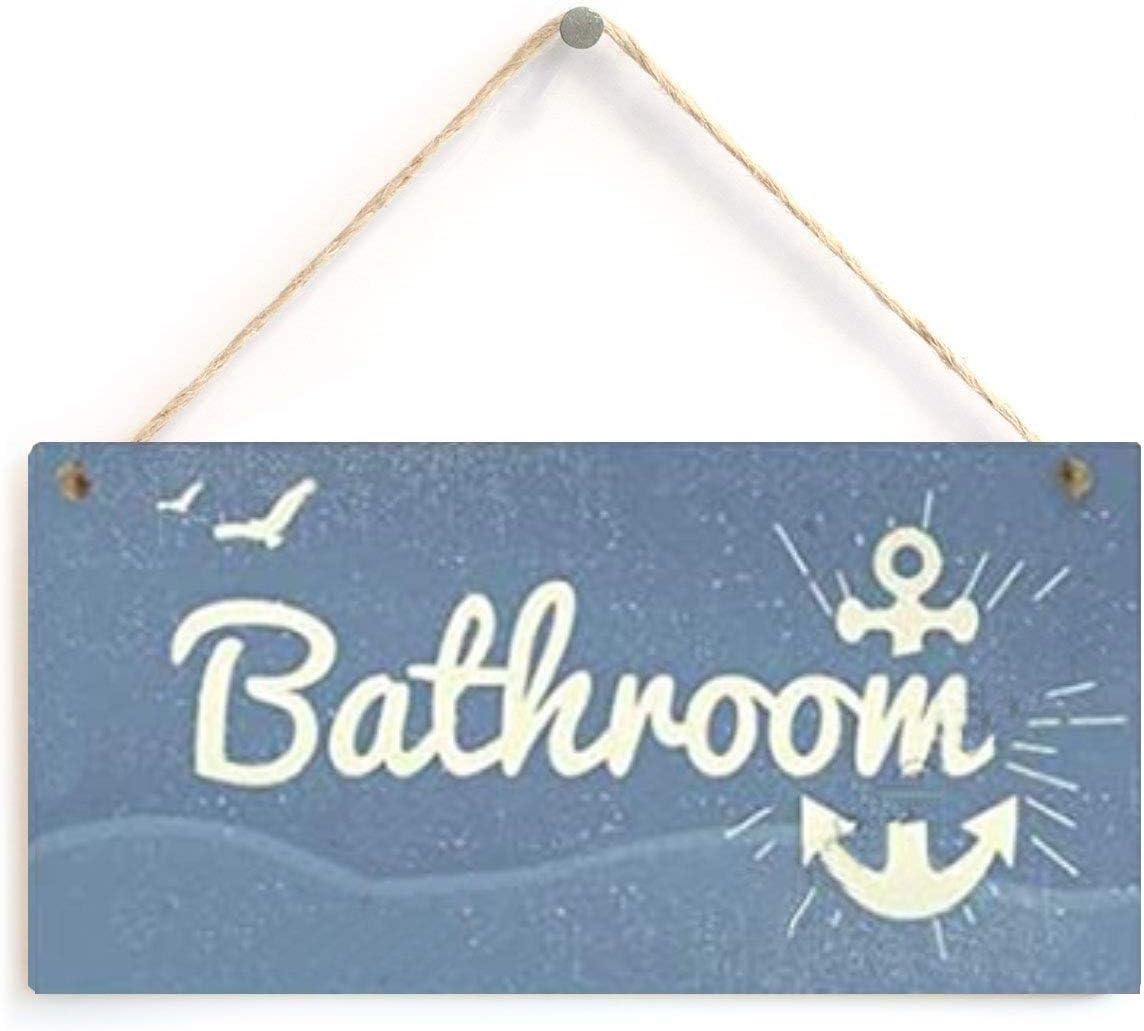 LWF 10 Kinds of Toilet Signs Funny Wooden Hanging Plaques Bathroom Toilet Decoration
