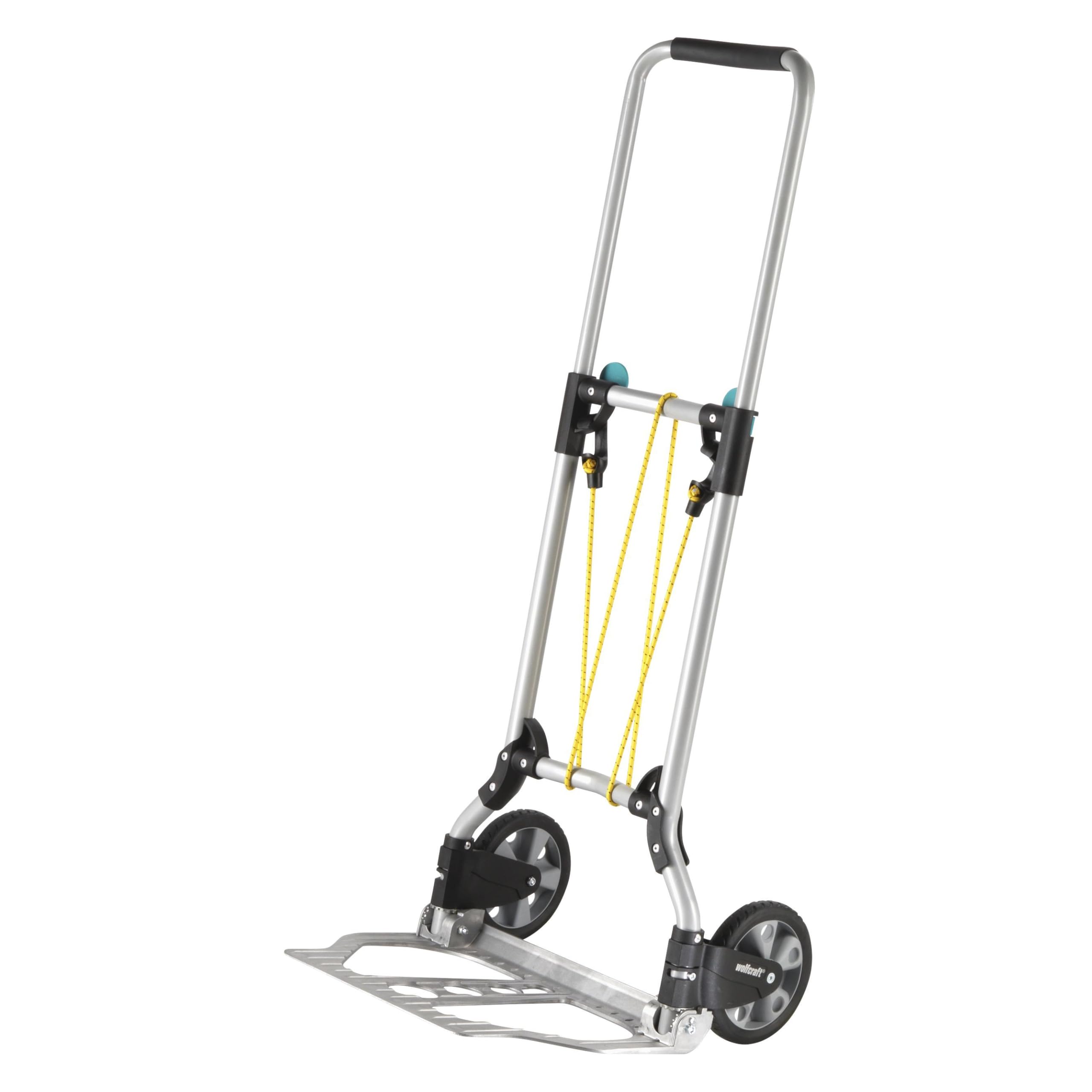 wolfcraft TS 600 Transport System I 5505000 I The mobile hand truck – foldable and sturdy, max. 70 kg load, 2-point fixing, compact and lightweight, practical folding mechanism, Made in Europe