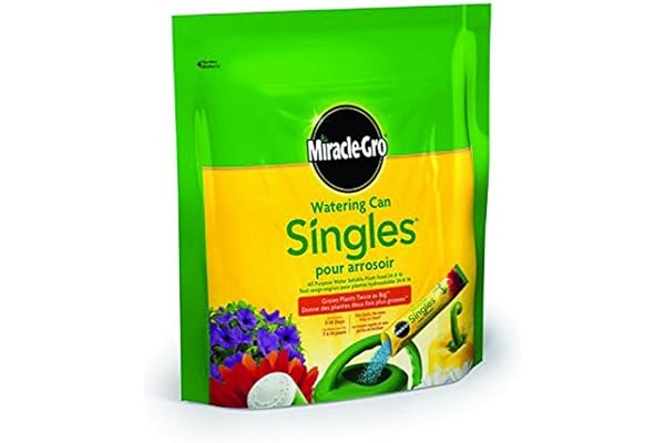 Miracle-Gro Watering Can Singles Plant Food 24-8-16, 24-Pack | All-Purpose Water Soluble Fertilizer Packets | Easy, Mess-Free