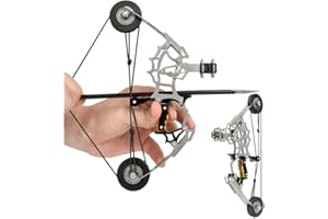 8.8" Mini Compound Bow and Arrows Set Upgraded Version Mini Archery Set for Archery Target Shooting Small Hunting Games Pocke