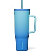 Corkcicle Cruiser Insulated Tumbler - Keeps Drinks Cold 20 Hours - Triple-Insulated Stainless Steel - Spill-Proof Lid - Summer Drinkware Gift - Keeps Drinks Ice Cold - 40 oz - Boom Box Blue