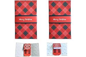 Handmade Waterfall Christmas Gift Card Booklet, Christmas Money Holder Envelope Booklet For Cash Xmas Surprise Money Card Sle