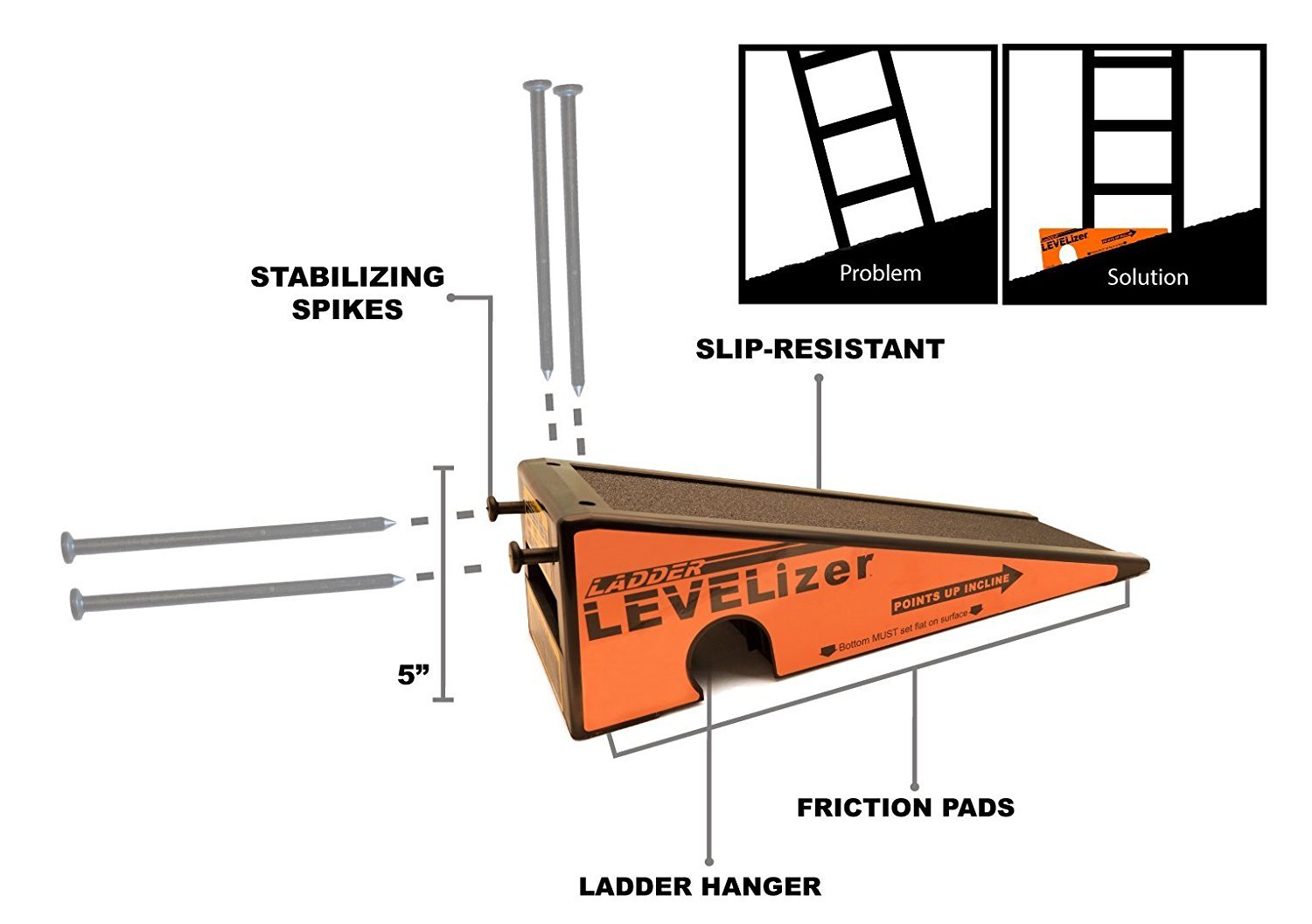 The Levelizer Fast, Safe, Easy Ladder Leveling 748252115270 eBay