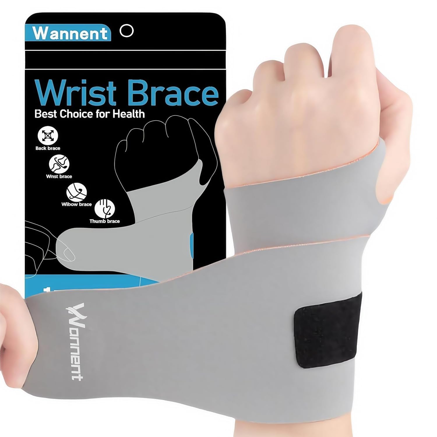 Photo 1 of Wannent Wrist Brace,Carpal Tunnel Wrist Brace Wrist Wraps Wrist Support Tendonitis Sprains?M-Gary?