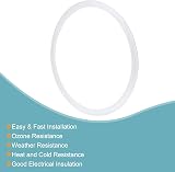 sourcing map Silicone Rubber Gasket White 155mm OD for 5.5 Inch Clamp view 4