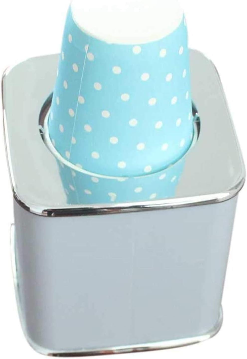 ZHANGLI Paper Cup Dispenser 3 Ounce Bathroom Container Organizer Dustproof Automatic Home Hotel Tool Rack Storage Desktop Durable: Home & Kitchen