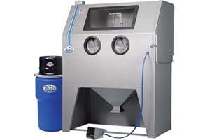 Skat Blast TP Tools® USA 2846 Sandblast Sandblasting Cabinet with HEPA Vacuum, 46" W x 28" D x 28" H Work Area, Made in USA