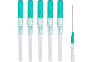 Oyaface Body Piercing Needles Kits 14G 15G 16G 18G 20G Stainless Steel Disposable Hollow Needles Septum Clamps for Ear Nose Navel Nipple Lip Piercing Tools Piercing Supplies