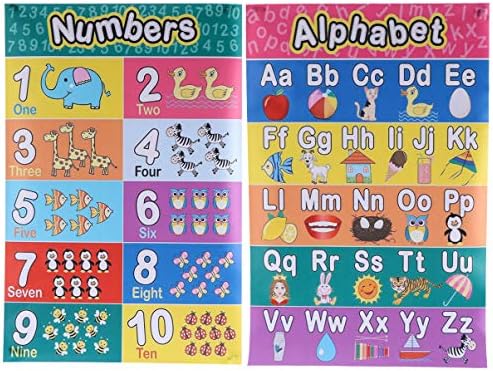 B087gdndwx 激安超特価 正規品送料無料 2ピースアルファベット学習チャート幼児ポスター教育インタラクティブポスター子供のための文字番号 30x45cm 大型家電 ホビー Toyandona 100 品質保証 Pcソフト 新作製品 世界最高品質人気