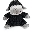 BABY FRANKIEZHOU Soft Cute Black Lamb Plush Toy, Children's Sheep Plush Toys, Gifts Sitting Position 6.5inch