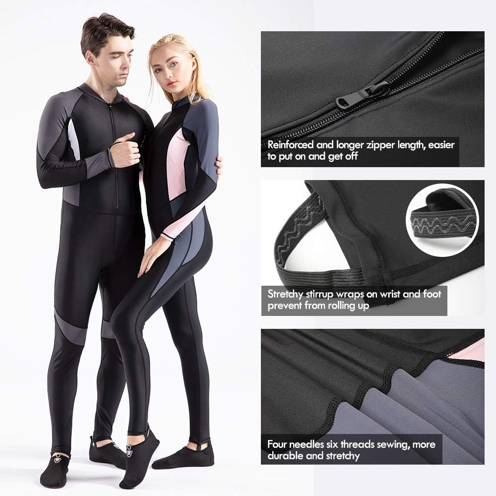 COPOZZ Dive Skin, Diving Snorkeling Surfing Spearfishing Rash Guard-Full Body UV Protection - for Men Women Youth Thin Wetsuit Jellyfish Skin: Sports & Outdoors