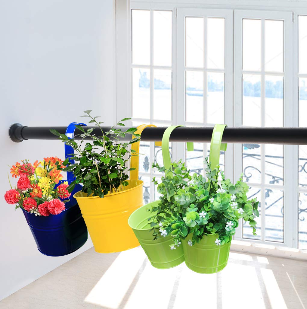 Refrze Room Divider Tension Curtain Rod, Tension Shower Curtain Rods, Premium Tension Windows Curtain Rods,No Drilling,Adjustable Bathroom Stall Tension Pole-Black 83-122 Inch