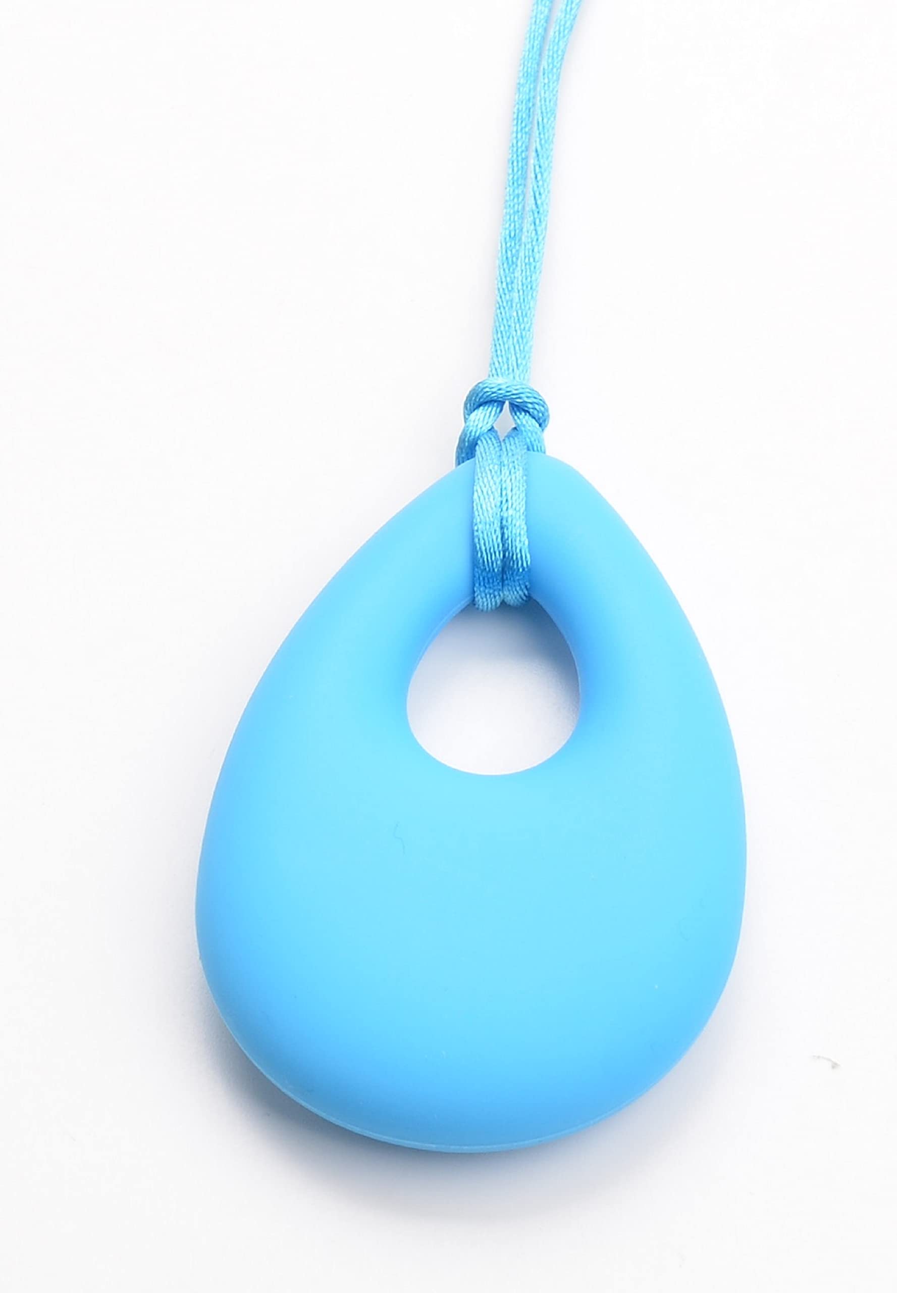 Chuchumz Sensory Chew Necklace Chewelry Chewy Autism ADHD Aid Biting Sensory Children Teen Kids Adult Teething Blue