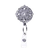 LARAINE Badge Reel Holder Retractable Metal Clip ID