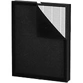 VEWIOR Genuine Washable Filter Replacement for KJ300 Air Purifier, 3 Stage Filtration H13 Air Cleaner Filter (White 1PC)