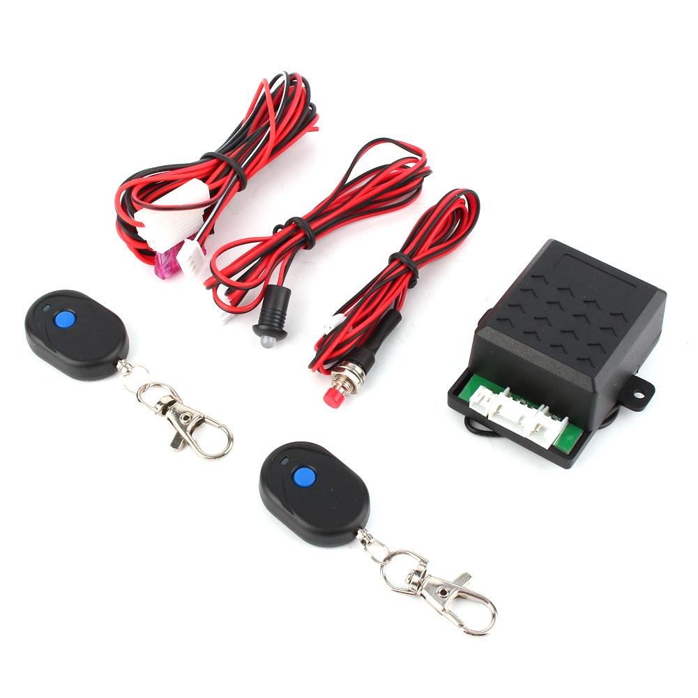 Photo 1 of 1 Set Universal Auto Car Remote Central Lock Immobilizer Alarm System Anti Theft Keyless Entry System with Remote Controllers