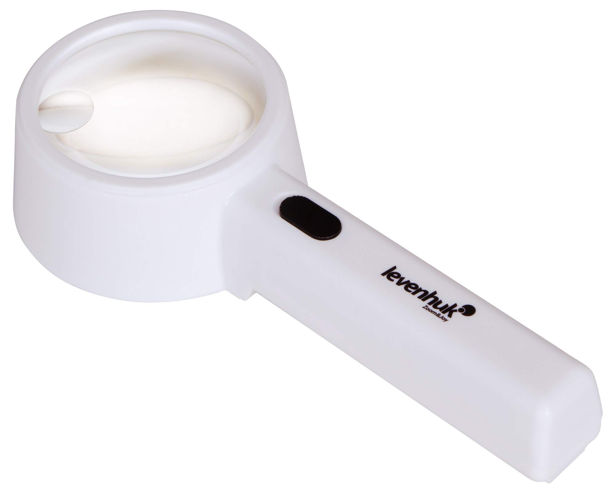 Levenhuk Zeno Handy ZH41 Lightweight Handheld 2x / 6x Magnifier with Light for Reading Small Font Text and Studing Tiny Objects